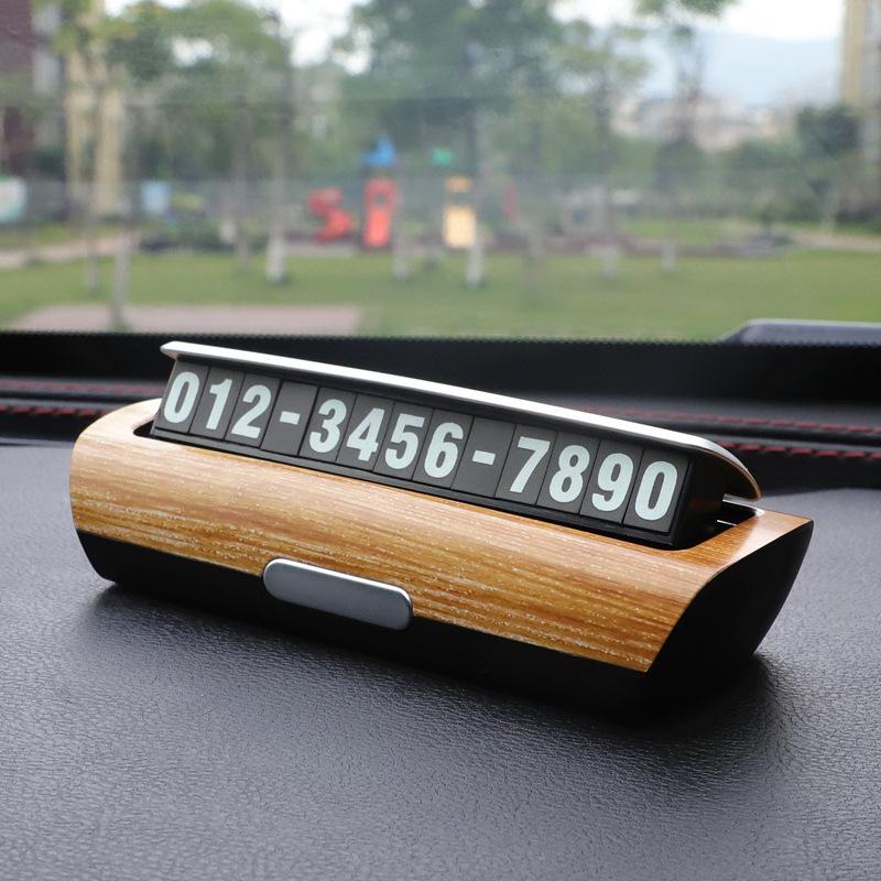 Temporary Parking Signs For Cars, Moving Car Numbers, Car Phones, Moving Car Plates, Personalized And Creative Interior Decorati