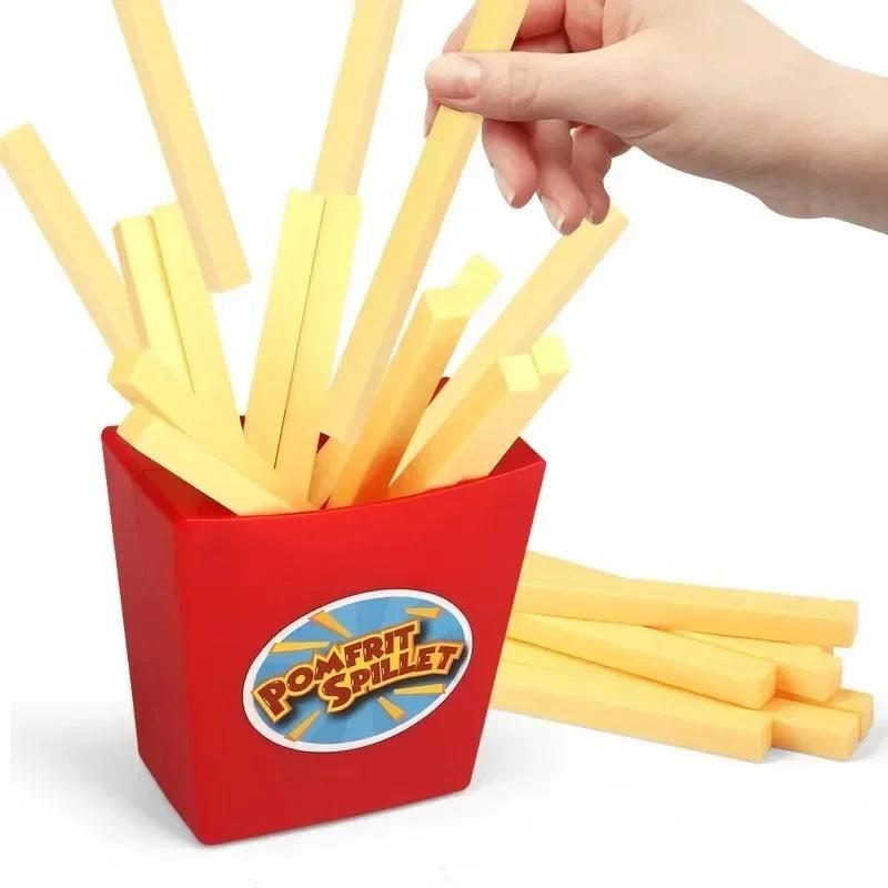 ~Flyingfrench fries Desktop game.puzzle for parent-child interaction tabletop game party props bounce french fries for kids gift