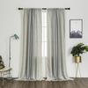 Cloth Art Cotton And Linen Finished Curtains Hanging Curtains Short Curtains Decorative Embroidery Thickened Stripes Living Room Bedroom Translucent