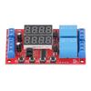 2-Kanal-Relaismodul 24V LED-Anzeige Verzögerung Selbstverriegelung Zyklus Multifunktions-Timer-Modul für Zuhause