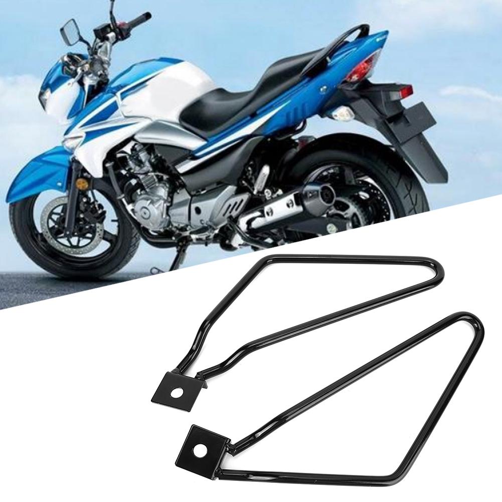Universal Motorcycle Iron Saddlebag Mount Brackets Support Accessories