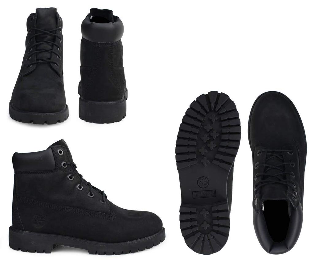 Timberland 6 Inch Premium Waterproof Boots Black Nubuck 12907 Women’s US5 23.0cm