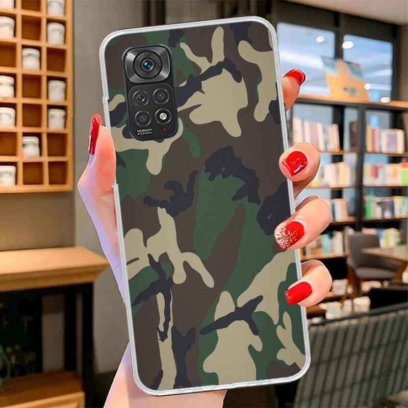 Camouflage Military Cover Phone Case For Xiaomi Redmi Note 15 14 13 12 11 10 Pro Plus 14S 12S 11S 11T 11E 10S Soft Fundas Shell