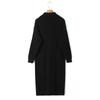 2024 Autumn Women's European & American Casual Button-Detail Sweater Dress