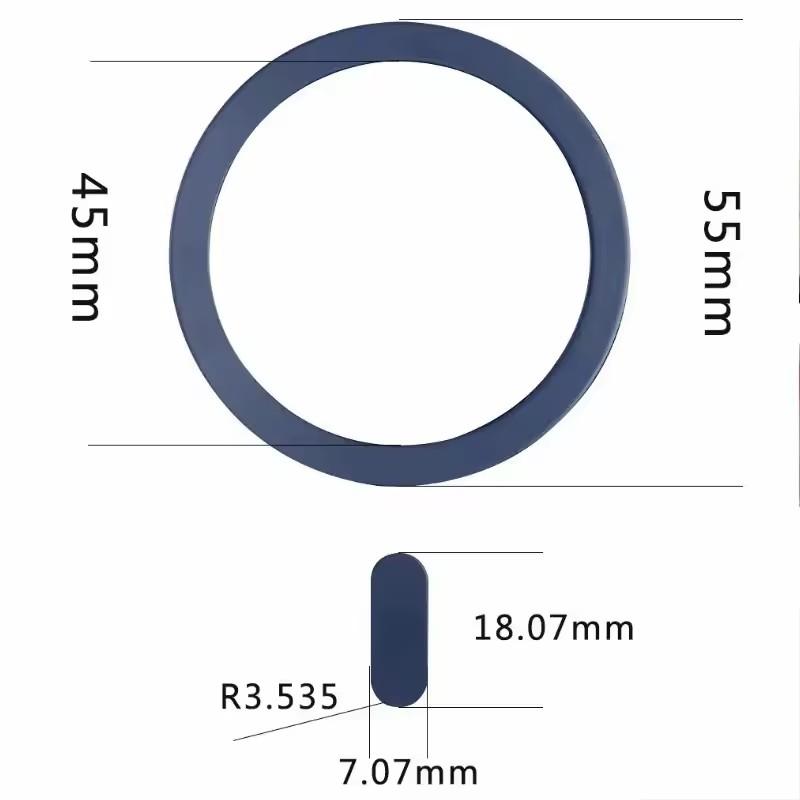 5/3/1PC for Magsafe Magnetic Plate Ring Universal Metal Sticker Support Wireless Charger Metal Plate Sheet for Magnet Car Holder