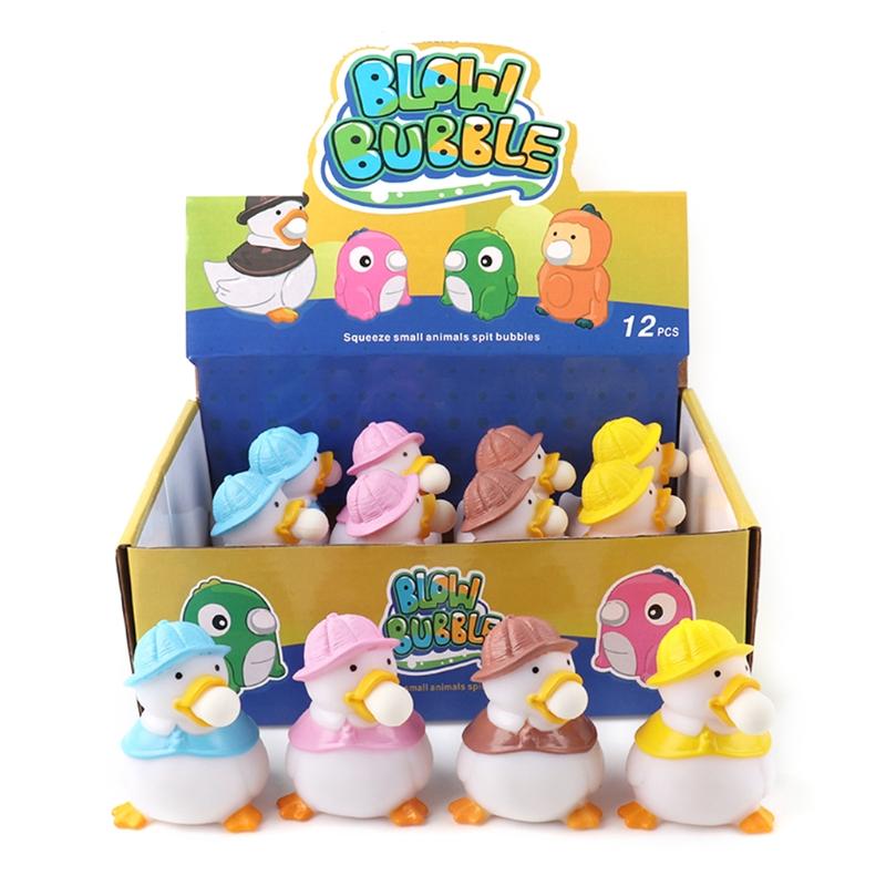 Squeeze Ball Fidget Duck Interactive Miniature Novelty Prank Toy Pops Out Animal Toy Funny Gift for Adults Kids Pressure