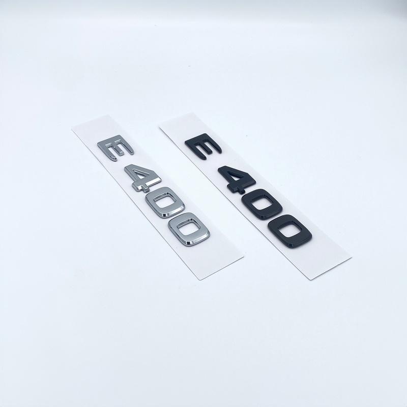 E200 E260 E300 E400 E450 E220d E350e E300de 4MATIC Chrome Black Letters Numbers Emblem For W213 Series Car Sticker Accessories