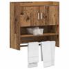 Wall Shelf Wall Mount Reclaimed Wood 80 x 36 x 80 cm Engineered Wood