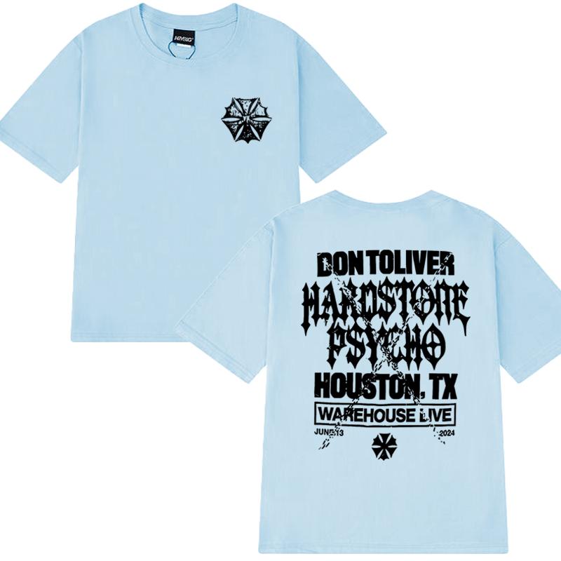 Don Toliver Hardstone Psycho 2025 New Album Graphic T Shirt Men Women Oversized Vintage Short Sleeve T-shirts Unisex Cotton Tops
