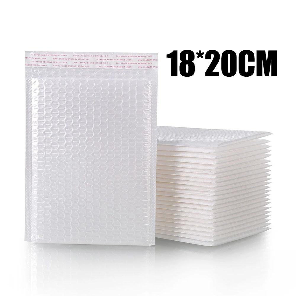 100pcs Bubble Mailers Wholesale White Padded Envelope for Packaging Mailing Gift Self Seal Shipping Bags Bubble Envelope