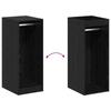 Wardrobe with Shelf Black Oak Effect 41 x 48 x 102 cm