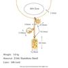 MamacitaSlay Exclusive Stainless Steel Sun Moon Star Devil's Eye Long Pendant Necklace For Women's Party Waterproof Jewelry Gift
