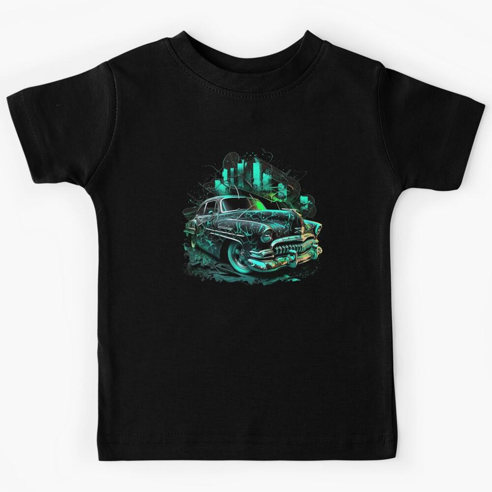 Classic Car Stylized Graffiti Art - 16 Kids T-Shirt 150