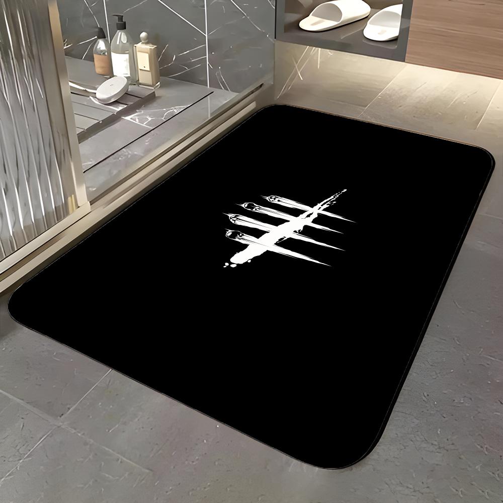 Game D-Dead by Daylight Floor Mat Soft Flannel Entrance Door Mat Non Slip Absorbent Bathroom Bedroom Floor Rug