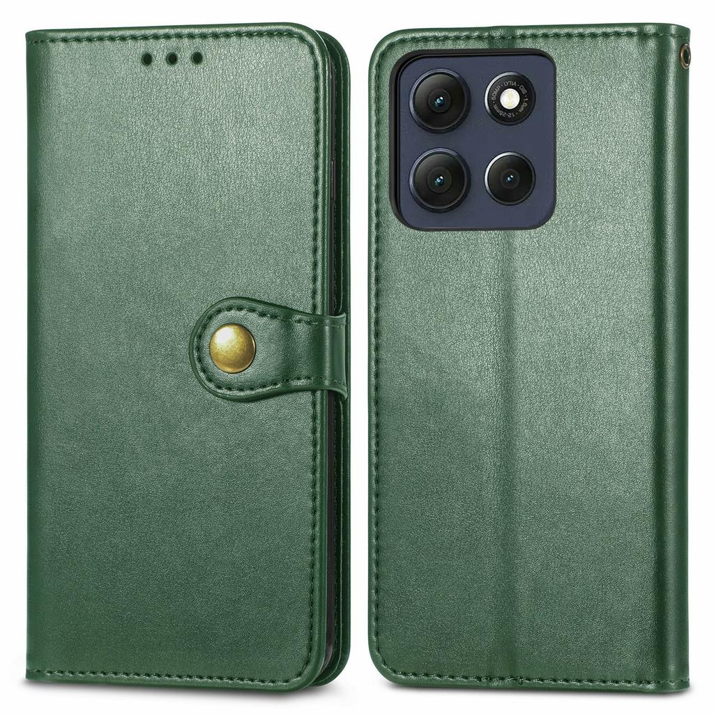 For Motorola Moto G86 Power 5G Case Wallet Stand Leather Phone Cover with Wrist Strap