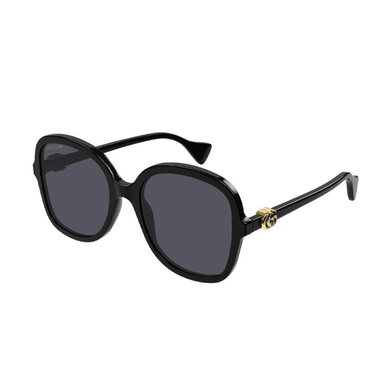 Gucci Acetate Square Sunglasses Unisex Black