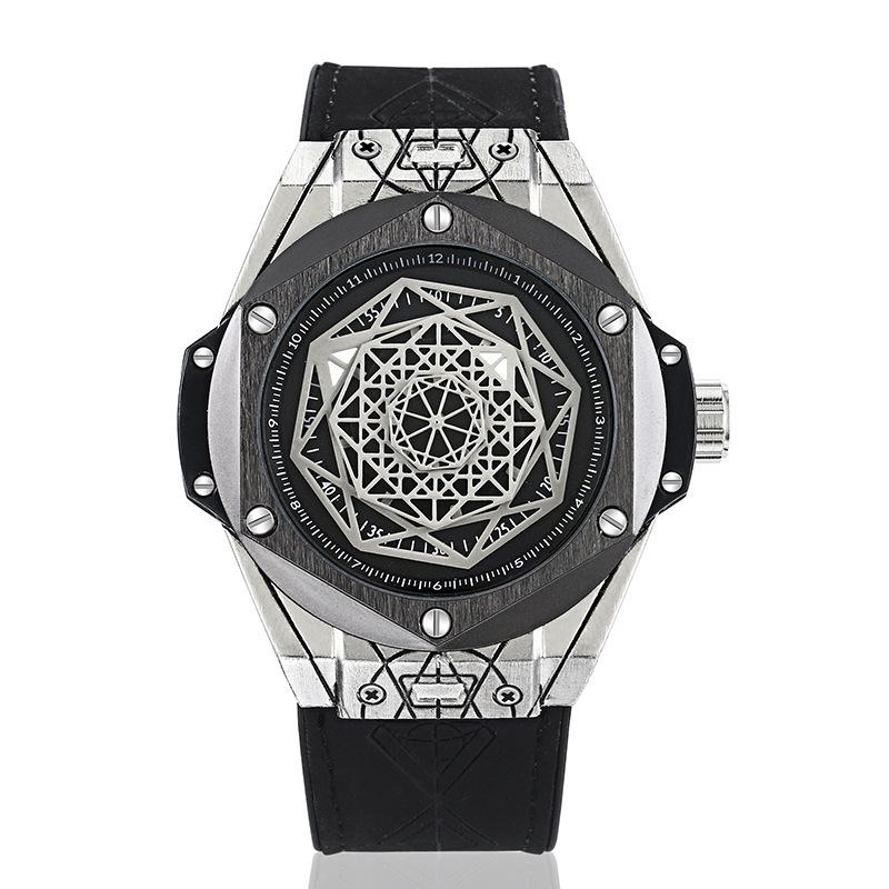 Silicone Watch Fashionable Personality Men's Watch Student Waterproof Quartz Watch