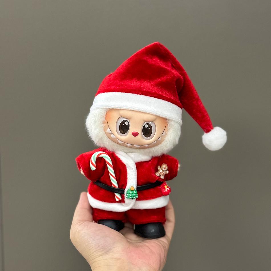 Labubu Christmas Costume Santa Claus Reindeer Set V1 V2 V3 Labubu Dolls Christmas Atmosphere Cute Accessories Winter Clothing