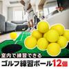Set of 12 Golf Balls for Indoor Approach Score and Game Play Training, Shots, Improvement,
