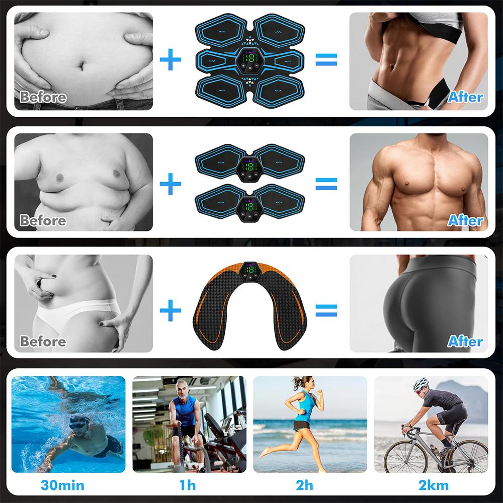 Abdominal Health Device Lazy Person Patch Vibration Massage Hip Muscle Massage Patch Alleviates Fatigue for Men and Women