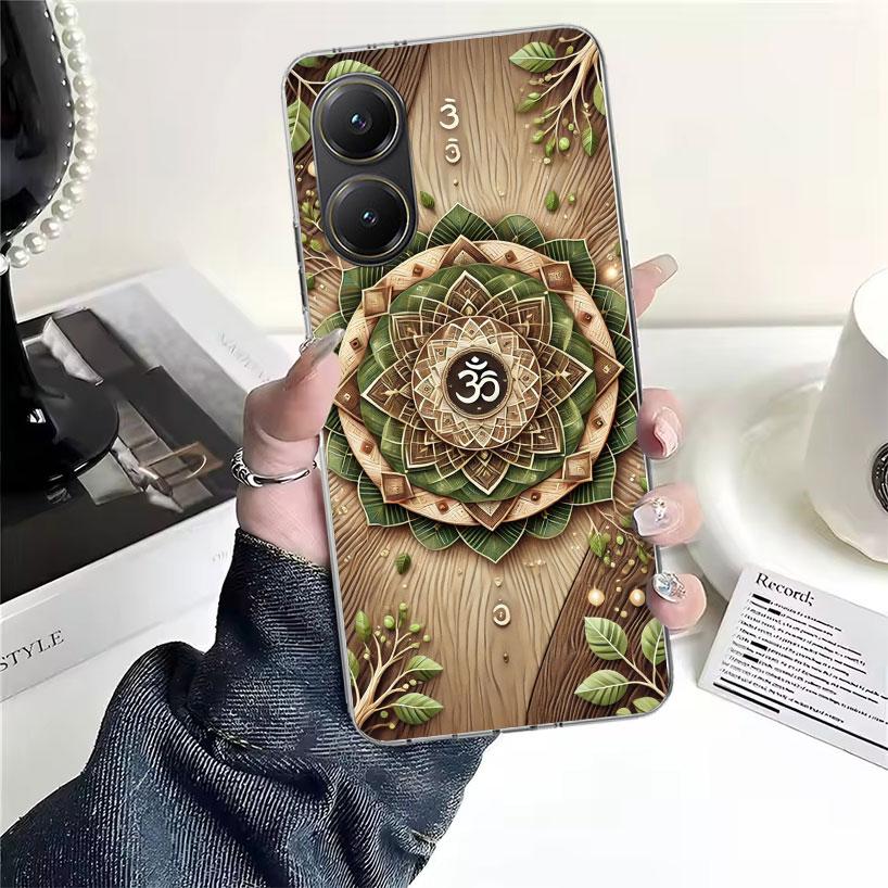 Mandala Chakra Insist Yoga Soft Phone Case For Xiaomi Redmi 15C 15 13C 13 Poco X5 X6 X7 F7 Ultra M7 12C 12 10 10C 9C 9A 9T 9 Fun