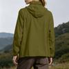 Lightweight Outdoor Windbreaker Jacket for Women Spring Autumn Waterproof Thin Hooded Sports Outerwear Zip Up