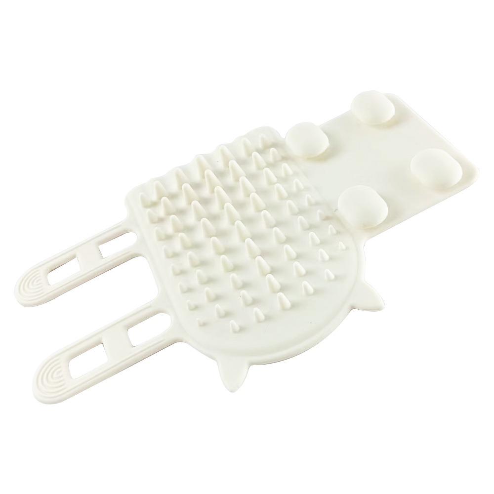 Gentle Cat Hair Removal Comb Self Cleaning Silicone Cat Brush New Wall Corner Scratcher Home Use