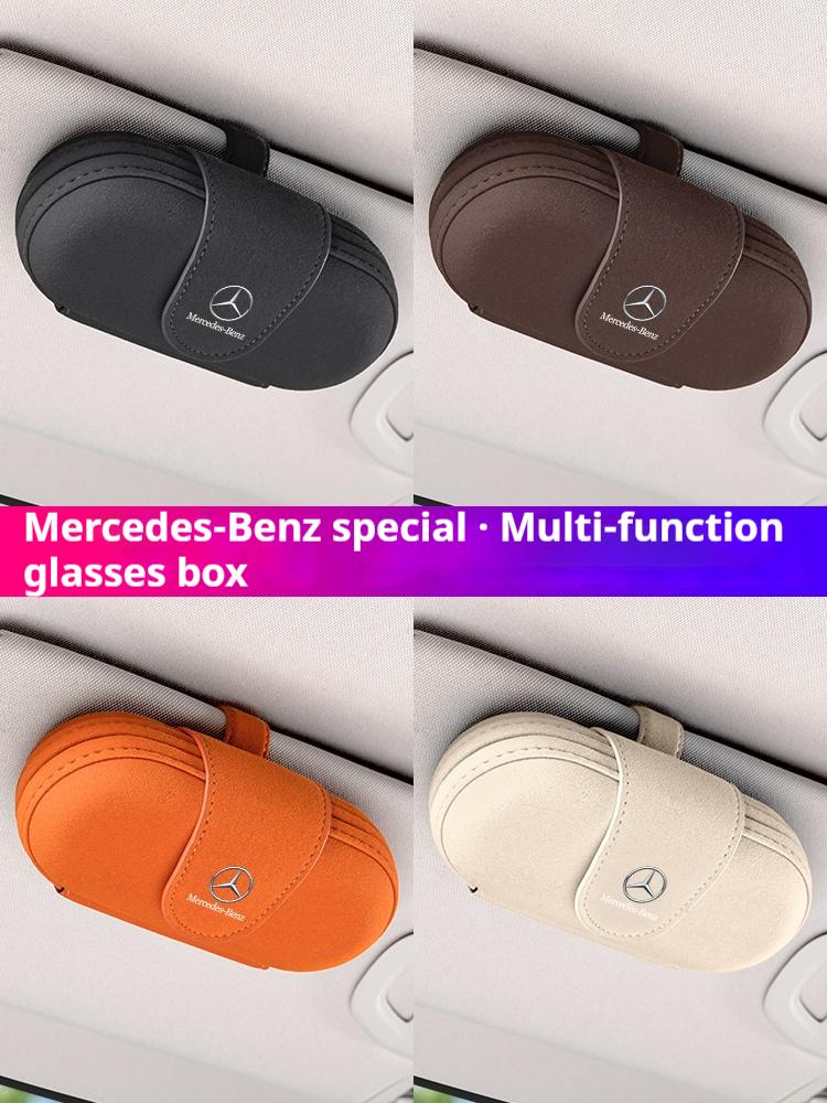 WTIUI1 Hot 2026 New For Benz For Mercedes-Benz AMG A C E V Class Sprinter GLC ML SLK SL Vito GLK Car Visor Glasses case Sunglasses case