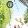 3D Metal Rotating Wind Spinner Tree Of Life Wind Chime Garden Decor Ornament Spiral Windchimes Hanging Garden Yard Home Decor