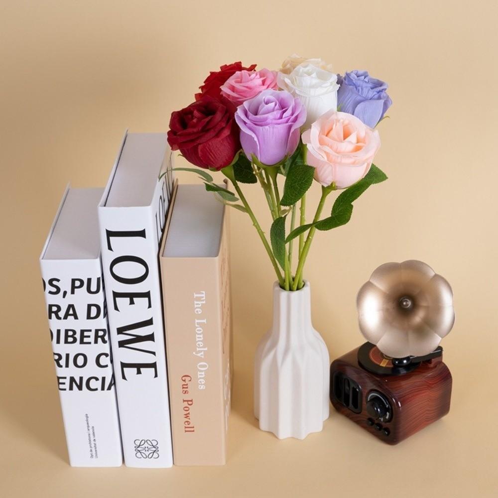 Silk Rose Simulation Flowers Small Bundle Artificial Flowers Home Decoration  Photography Props