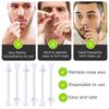 100 Pcs Nose Wax Sticks, Plastic Nose Hair Wax Applicator Stick with Disposable Spatulas for Men Women Eyebrows Ears Nose Hair Removal