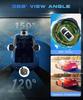 4 Channel 1080P Car Camera 360° View with 2.4' IPS Screen, Parking Monitor, Night Vision, G-Sensor