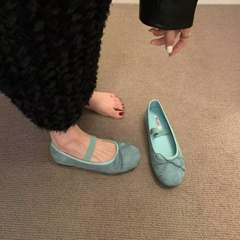 New Fashion Elegant Shoes Woman Flats Shallow Mouth Bow-Knot Soft Casual Female Sneakers Square Toe Dress Ballerinas Butterfly