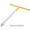 T Type T-handles Wrench Hex Socket Wrench 27cm/10.63\" 1/2-inch 19cm/7.48\" High-carbon Steel Inner Hexagon Silver And Yellow