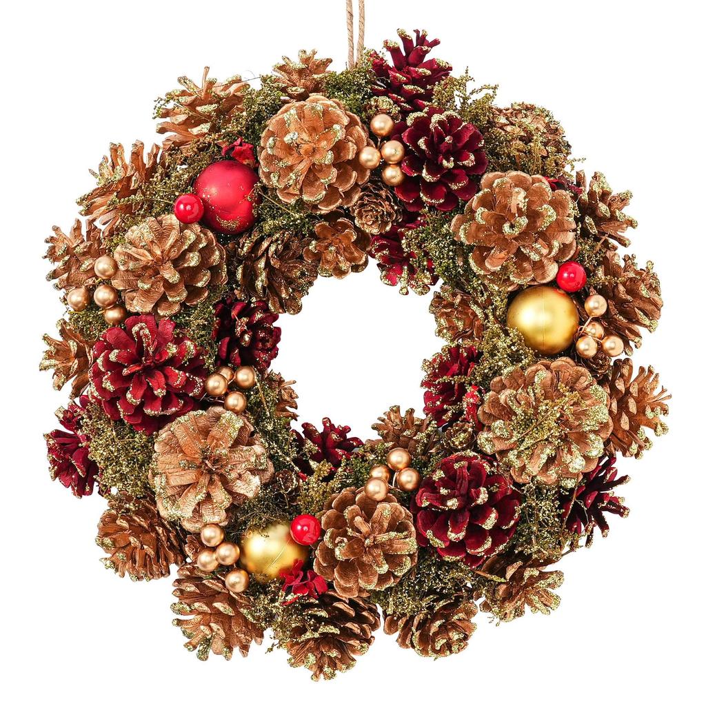 Francfranc Francfranc Wreath Large Gold Christmas Door Decoration 2025 Model