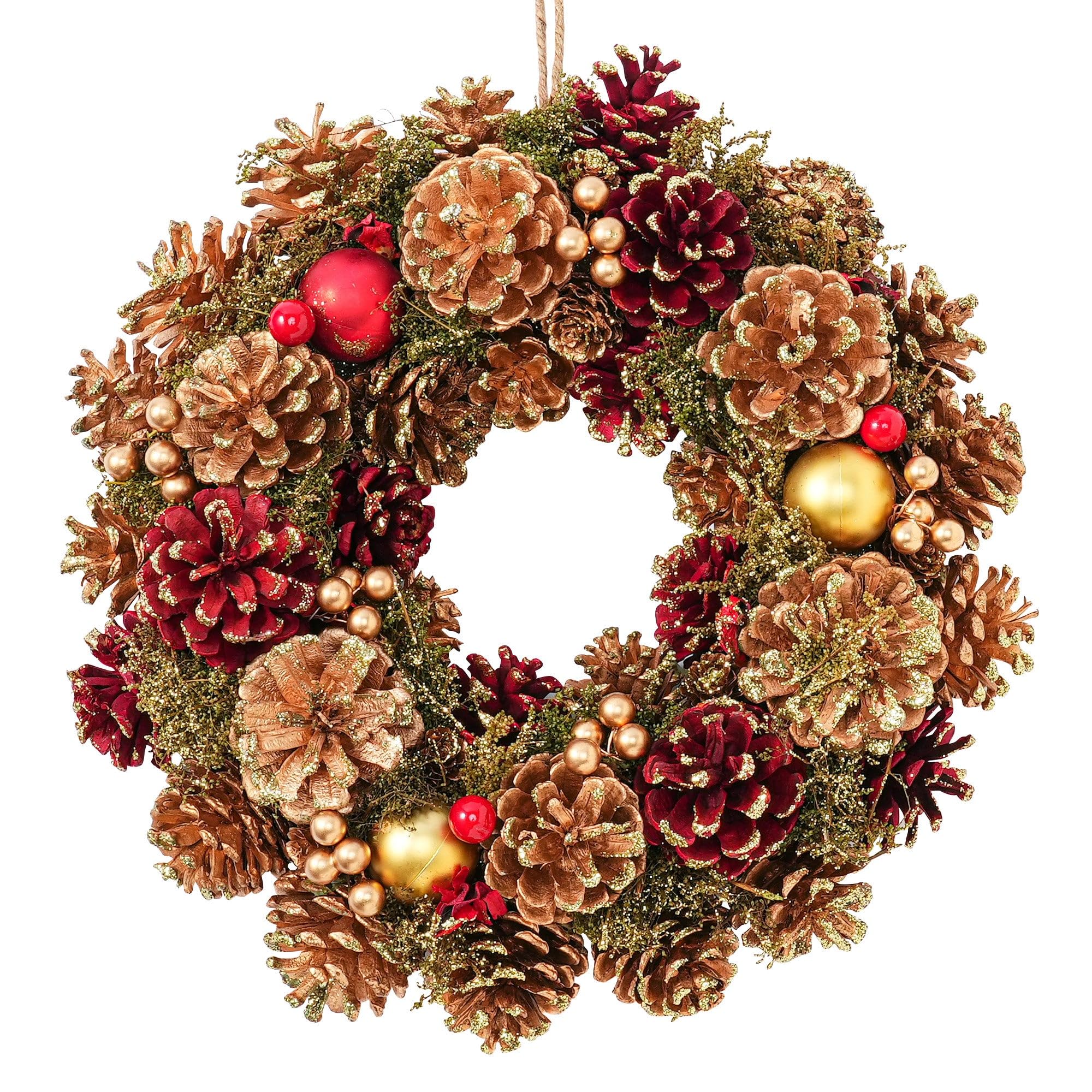 

Francfranc Francfranc Wreath Large Gold Christmas Door Decoration 2025 Model