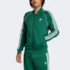 Adidas Originals Logo Print Zippered Baseball Jacket Men Outerwear Green IR9863