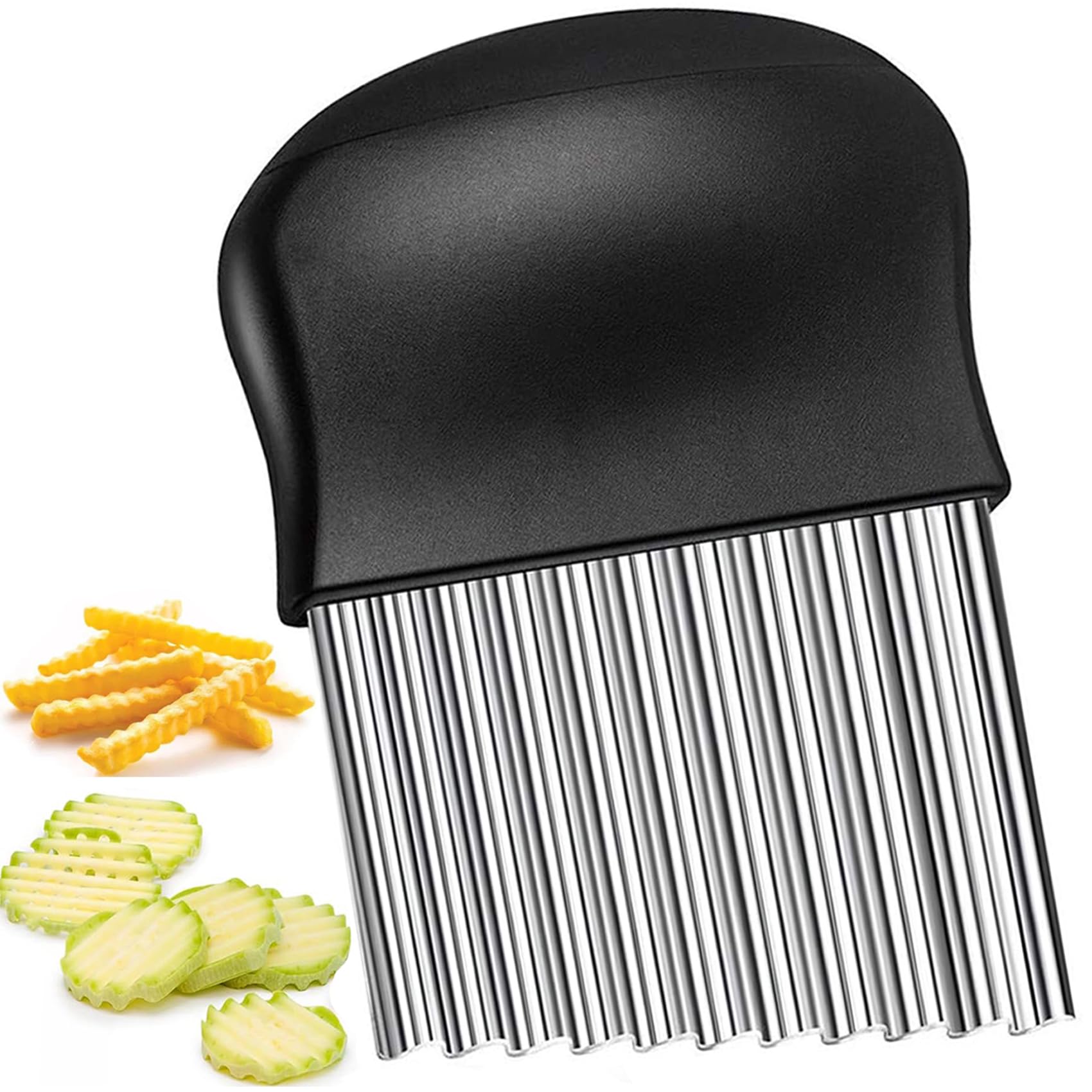 

OKAWASI Волнообразный Картофельный Нож Из Нержавеющей Стали Картофельный Нож Волнистый Картофельный нож Овощерезка Посуда Столовые Принадлежности