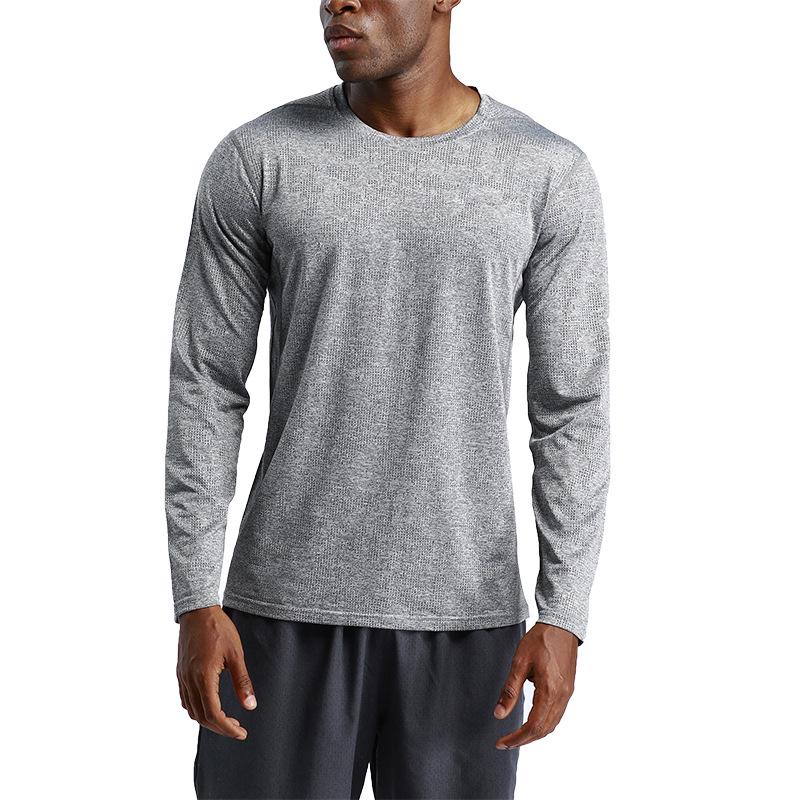 Brand Men's Quick-Dry Long Sleeve Sports T-Shirt - Loose Fit for Outdoor, Fitness, Basketball, Running