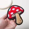1 Pair Sew On Towel Mushroom Embroidery Patches For Clothing Applique Repair DIY Decoration