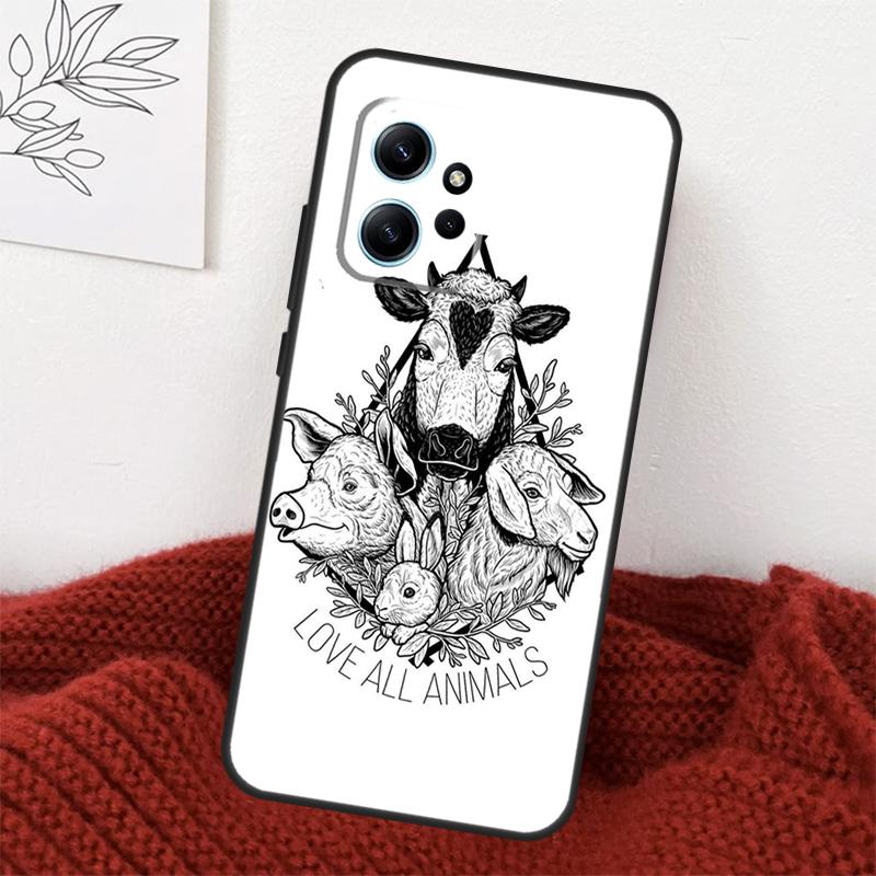 Vegan Inspiration Case For Xiaomi Redmi Note 14 13 10 11 12 15 Pro Plus Cover For Redmi 15 14C 12C 10C 13C 15C