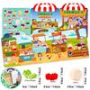 Laser Cover Farmers Market Children'S Cognition Early Education Attention Cultivation Portable Jelly Sticker