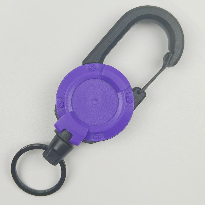 Telescopic Wire Rope Lure: Outdoor Anti-Loss Fishing & Backpack Key Buckle