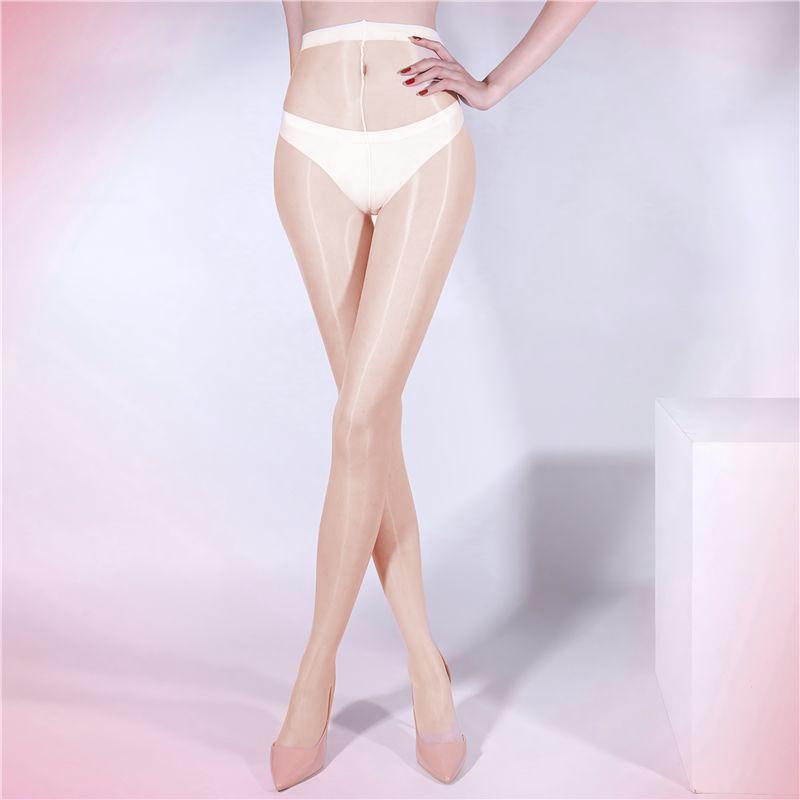 Ultra Dünne 1D Sexy Strumpfhose Aurora Serie Ölglänzende Strümpfe für Frauen Hohe Taille Durchsichtige Strumpfhose Glänzende Glatte Medias