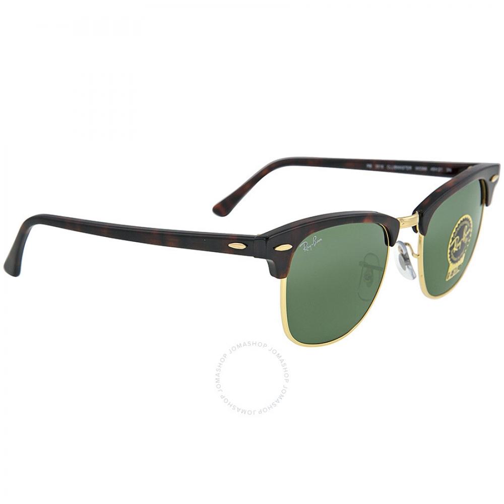 Ray Ban Clubmaster Classic Green Unisex Sunglasses Rb3016 W0366 49