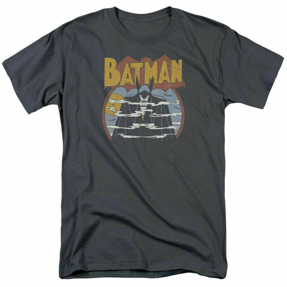 Batman Foggy T-shirt Licensed Comic Book Tee Black XXXL