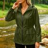 Women's Windbreaker Jacket with Zipper for Outdoor Hiking and Travel