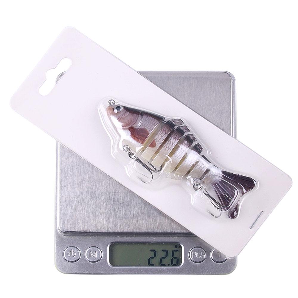 Angeln Wobbler Lebensechte Angeln Köder 6 Segment Swimbait Crankbait Harten Köder Langsam Isca Künstliche Köder Angelgerät