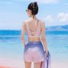Xtep Women's Modest Hooded Tummy Control 3-Piece Swimsuit