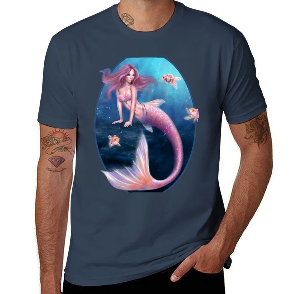 Aurelia Goldfish Mermaid Tshirt Work Utility Casual Tee Shirt